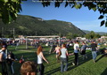 The crowds start filling the field well before sundown at Thunder in the Valley