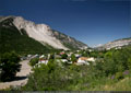 Central Bellevue sits surrounded by forest within sight of the Frank Slide
